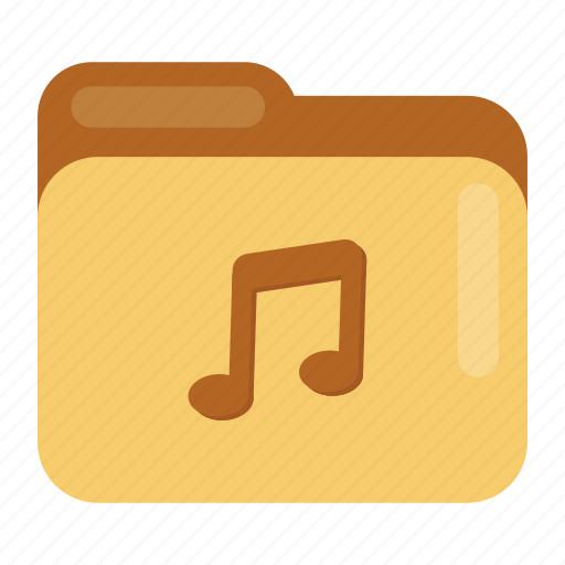 Audio file, folder, media folder, music, music binder, music file, music folder icon - Download on Iconfinder