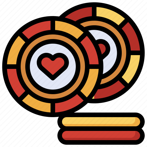 Gambling, gambler, poker, chips, bet, dice, chip icon - Download on Iconfinder