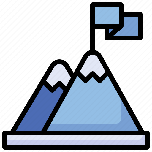 Mountains, business, finance, climb, goal icon - Download on Iconfinder