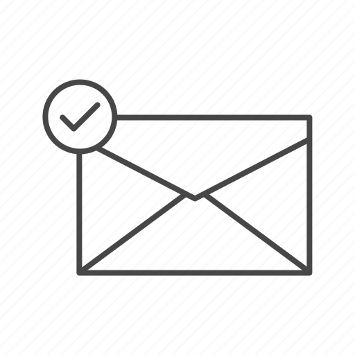 Checked, envelope, mail icon - Download on Iconfinder