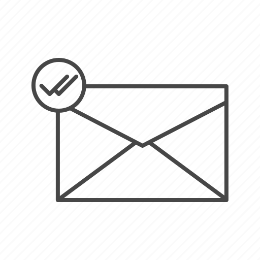 Checked, envelope, mail, read message icon - Download on Iconfinder