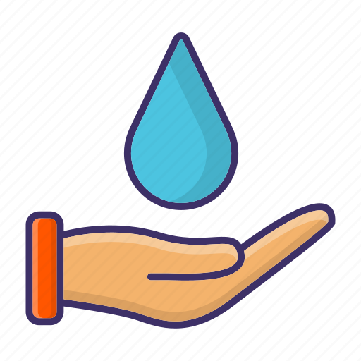 Ecology, environment, guardar, hand, save, water icon - Download on Iconfinder