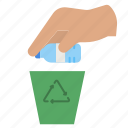 recycle, garbage, plastic, can, hand
