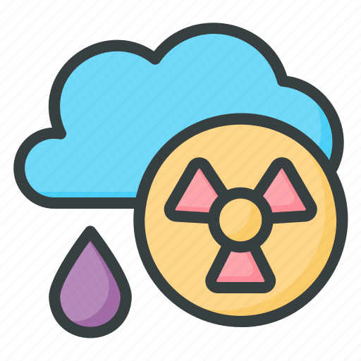 Acid, rain, radiation, pollution, atomic, nuclear, industry icon - Download on Iconfinder