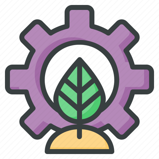 Eco, management, ecology, leaf, plant, settings, gear icon - Download on Iconfinder