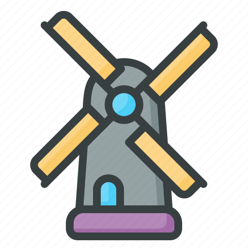 Windmill, wind, energy, eolic, electric, electricity icon - Download on Iconfinder