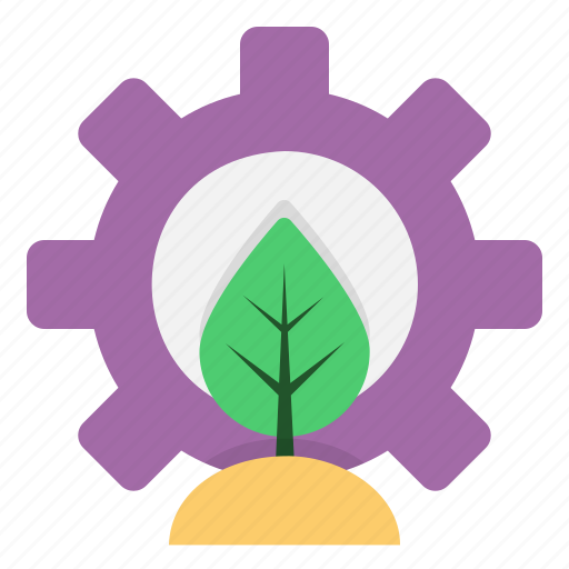 Eco, management, ecology, leaf, plant, settings, gear icon - Download on Iconfinder