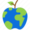apple, earth, eco, friendly, healthy, globe