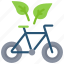 eco, friendly, cycling, bike, bicycle, leaves 