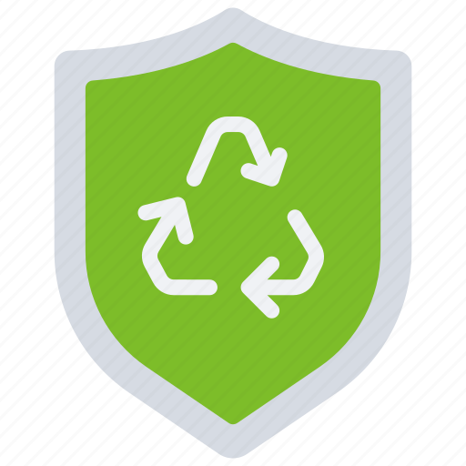 Recycling, shield, eco, friendly, shielded, recycle icon - Download on Iconfinder