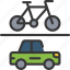 cycling, over, driving, eco, friendly, bike, bicycle 