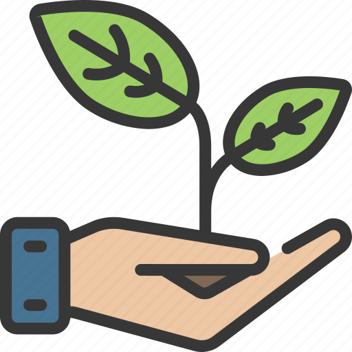 Nature, in, hand, eco, friendly, leaves icon - Download on Iconfinder