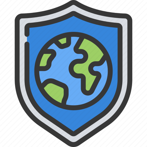 Protected, world, eco, friendly, protection, shield, protect icon - Download on Iconfinder