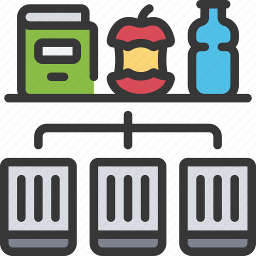 Trash, sorting, eco, friendly, sort, sorted, bins icon - Download on Iconfinder