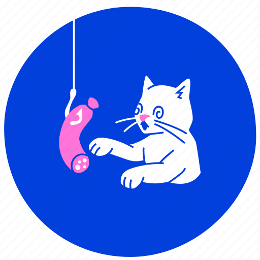 Cat, falls, scammer, fell, sausage, phishing, link illustration - Download on Iconfinder