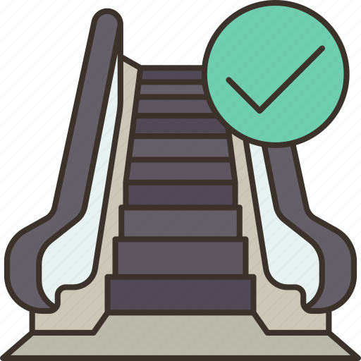 Escalators, safety, guidelines, signage, warning icon - Download on Iconfinder