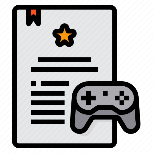 Contract, document, game, gaming, joystick icon - Download on Iconfinder