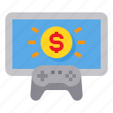 gamepad, gaming, money, monitor, winner