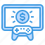 gamepad, gaming, money, monitor, winner 