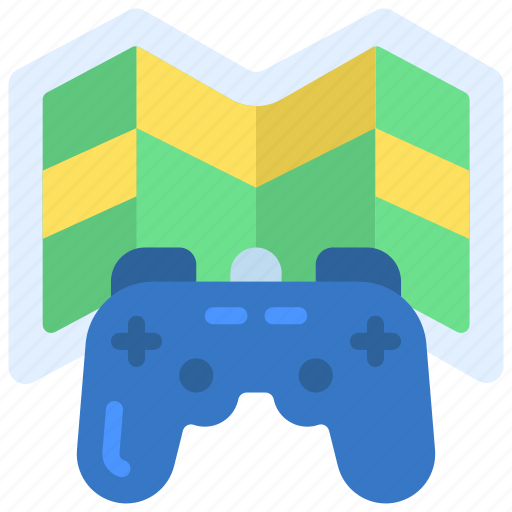 Game, map, gaming, controller, maps, guide icon - Download on Iconfinder