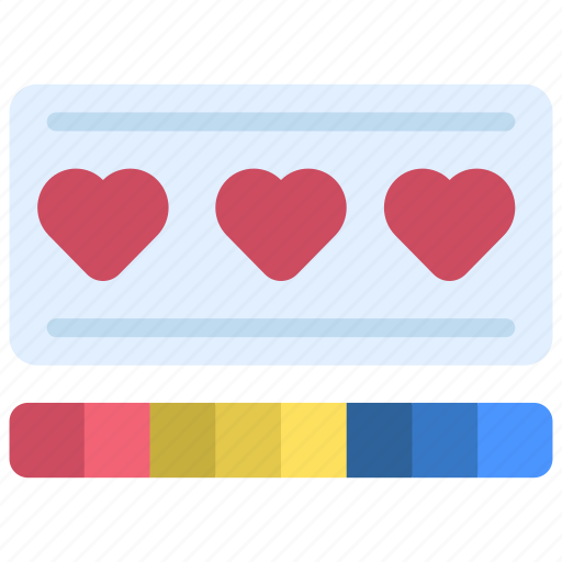 Lives, gaming, health, hearts icon - Download on Iconfinder