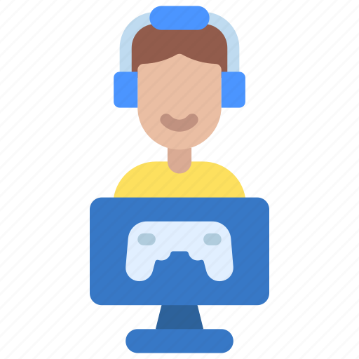 Male, gamer, gaming, man, person, avatar, user icon - Download on Iconfinder