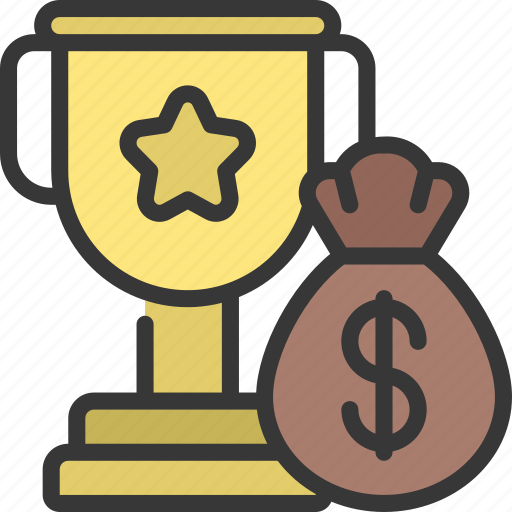 Cash, prize, gaming, money, trophy, winnings, winner icon - Download on Iconfinder