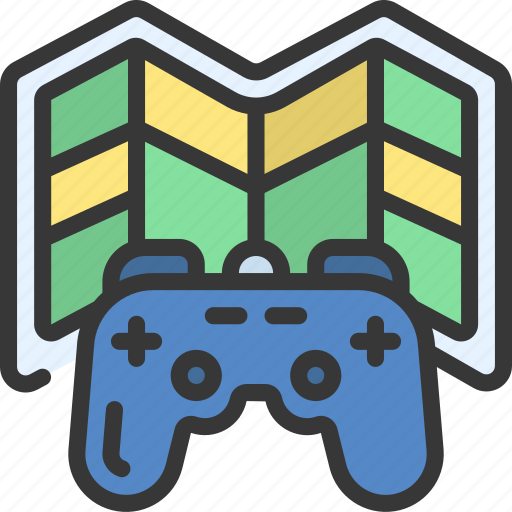Game, map, gaming, controller, maps, guide icon - Download on Iconfinder