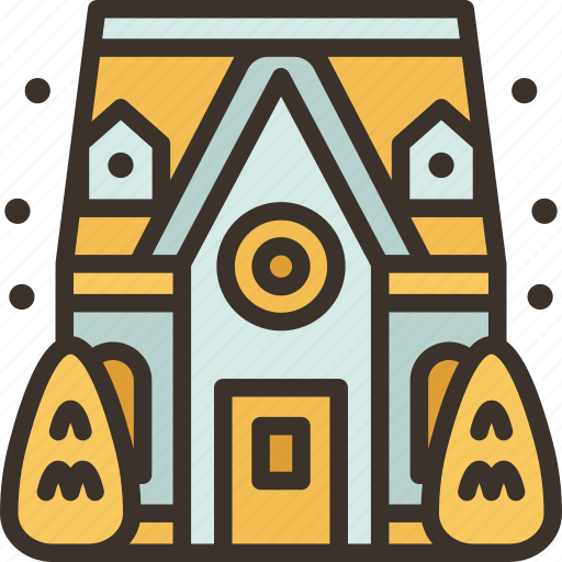 Putz, house, christmas, village, display icon - Download on Iconfinder