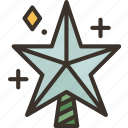 star, topper, tree, christmas, ornament