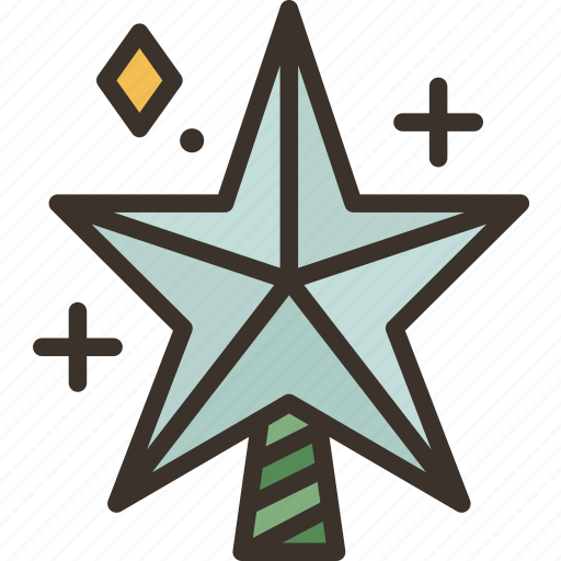 Star, topper, tree, christmas, ornament icon - Download on Iconfinder
