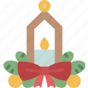 centerpiece, christmas, candle, arrangement, decoration