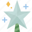 star, topper, tree, christmas, ornament 