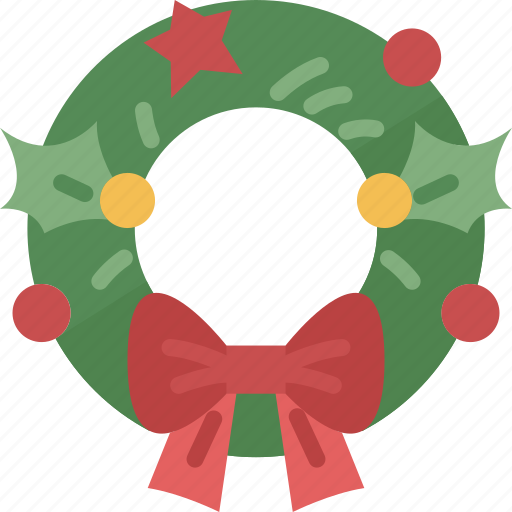 Wreath, pine, festive, garland, decorate icon - Download on Iconfinder