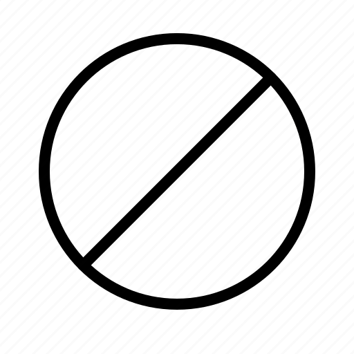Circle, error, no entry, slash icon - Download on Iconfinder