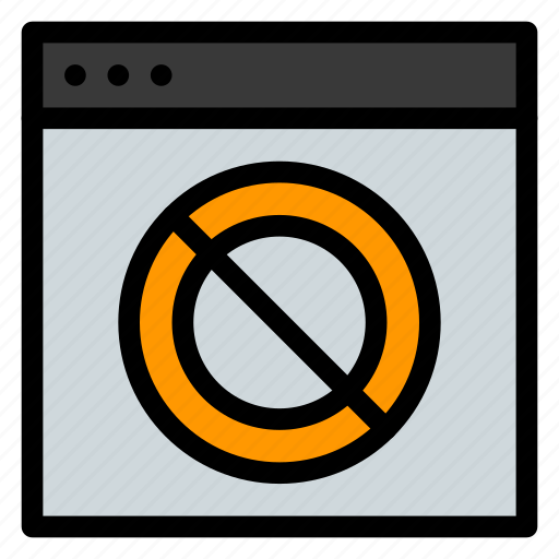Browser, forbidden, web icon - Download on Iconfinder