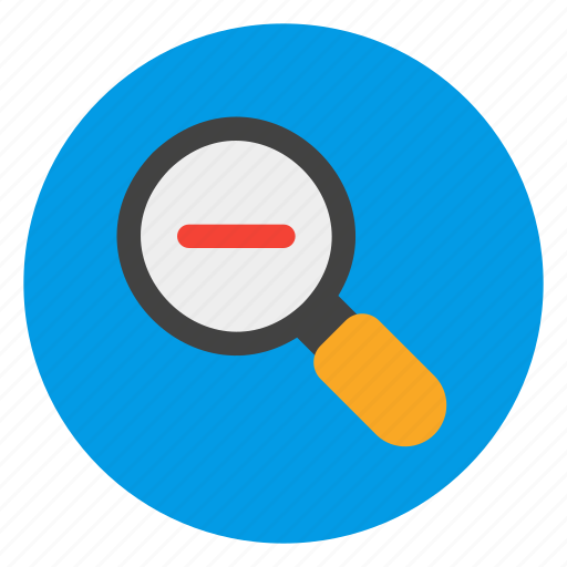 Zoom, out, magnifying glass, minus, decrease icon - Download on Iconfinder