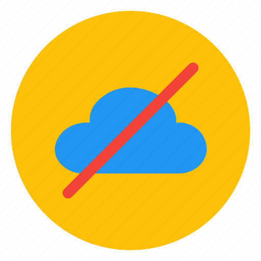 Cloud, offline, internet, disabled icon - Download on Iconfinder