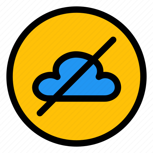 Cloud, offline, internet, disabled icon - Download on Iconfinder