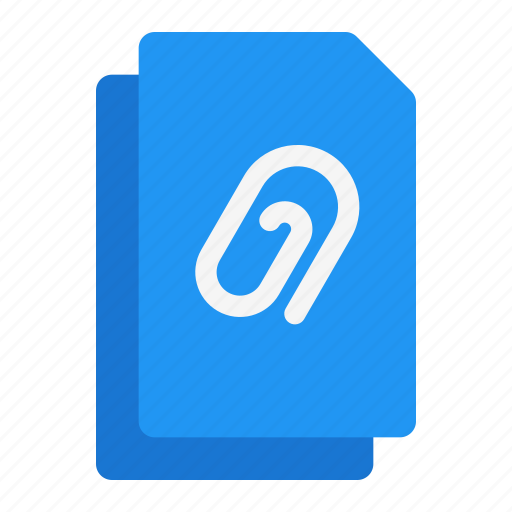 Attachment, paper, clip, office, paperclip icon - Download on Iconfinder