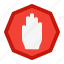 forbidden, stop, prohibited, hand, warning 