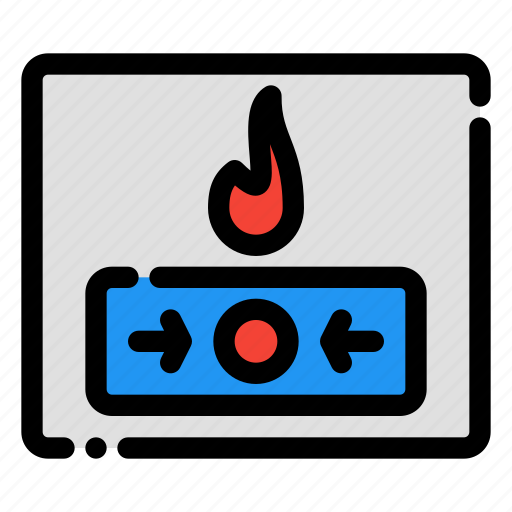 Fire, alarm, emergency, danger, button icon - Download on Iconfinder