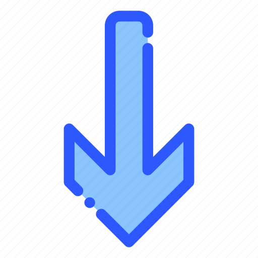 Down, arrow, direction, navigation, button icon - Download on Iconfinder