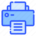 printer, machine, paper, office, document
