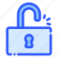 unlock, open, safety, privacy, padlock 