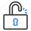 unlock, open, safety, privacy, padlock 