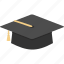 graduate, graduation, mortarboard, school, hat 