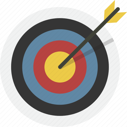 Aim, archery, bullseye, goal, target, arrow, focus icon - Download on Iconfinder