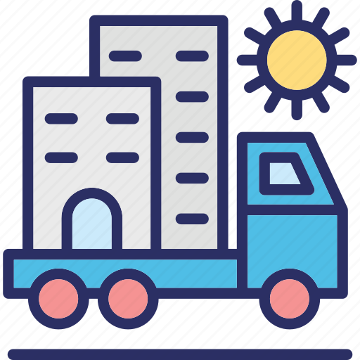 Home relocation, home shifting, house mover, mover estate icon - Download on Iconfinder