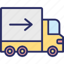 cargo, delivery van, shipment, shipping truck